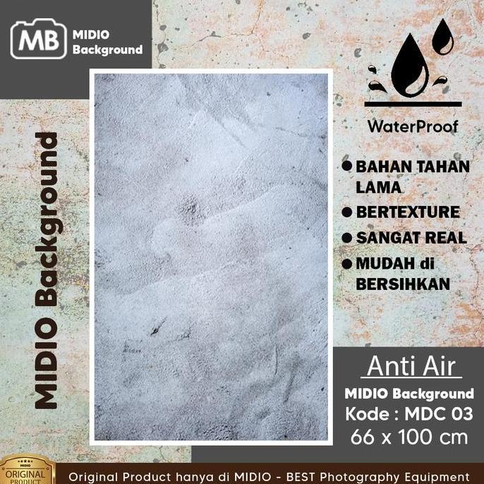 Studio- Background Foto 3D Terproof Midio Motif Semen 3D Ukuran 66X100