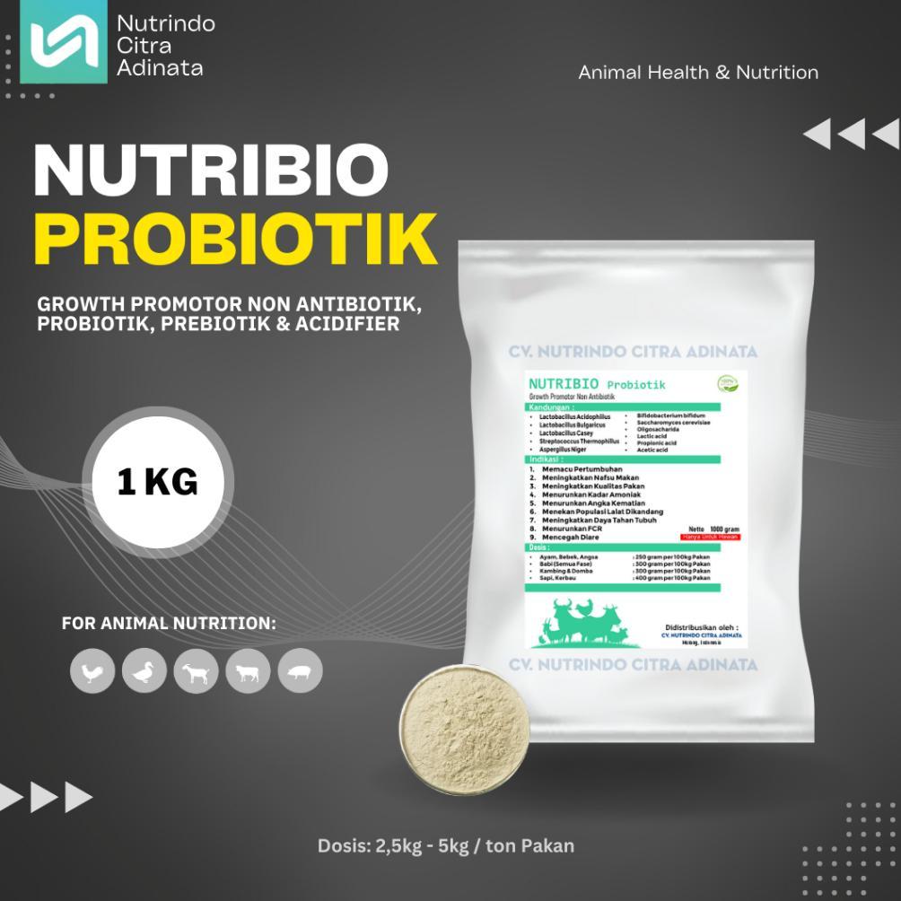 Ready Stok NUTRIBIO PROBIOTIK - PROBIOTIK TERNAK - AGP TERNAK - GROWTH PROMOTOR TERNAK AYAM, SAPI, K