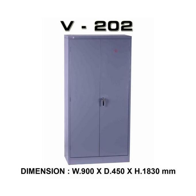 HARGA DISC - LEMARI ARSIP KANTOR VIP V-202 - LEMARI BESI