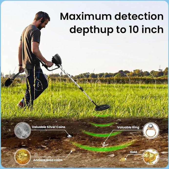 Logam Koin Mettal Detektor Md4030 Dalam Tanah Detektor Logam Alat Penambang Emas Metal Detector 2 Ba
