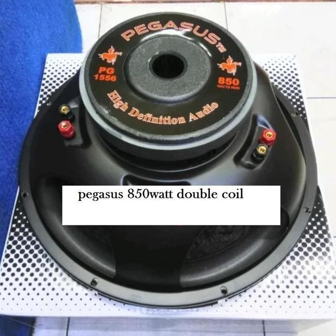 SPEAKER SUBWOOFER 15 INCH DOUBLE COIL PEGASUS PG-1556 850Watt ORIGINAL Bass Diskon
