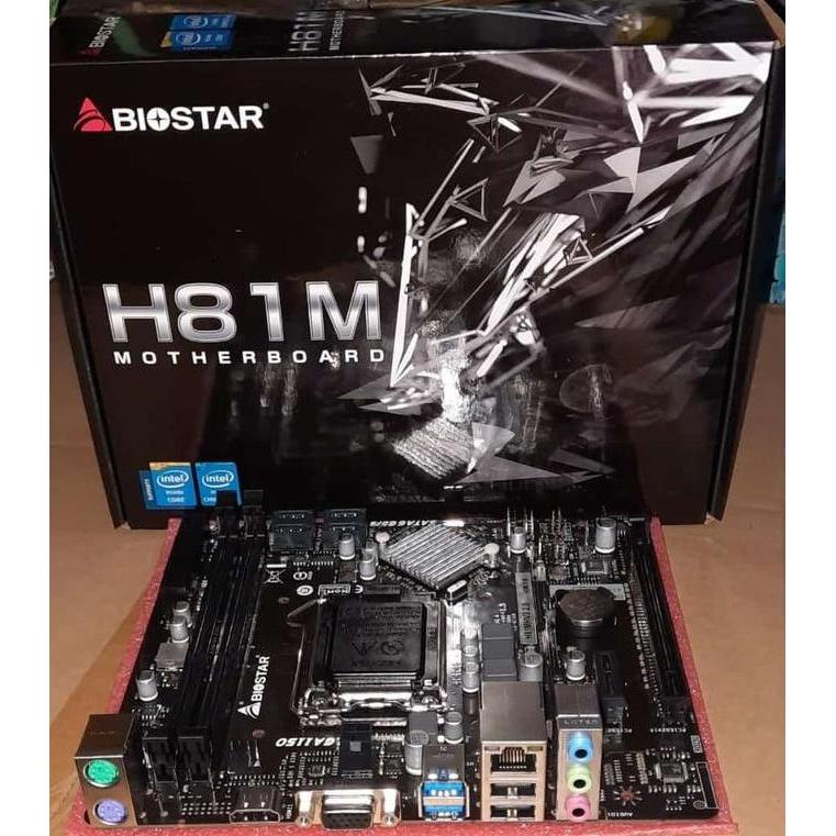 MOTHERBOARD BIOSTAR H81 M LGA 1150 Diskon