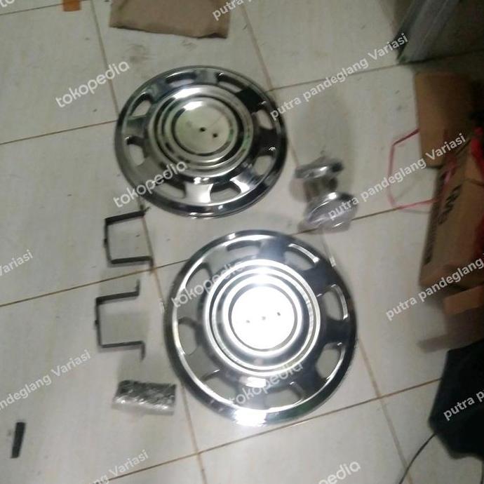 Wheel Dop Will Dop Roda Mobil Universal Truk Ring 16 Belakang Model Mercy 2 Pcs Bahan Stenlis Baru