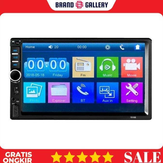 Head Unit 2 Din Car Mp5 Player 7 Inch Kamera Belakang - 7018B Terbaik