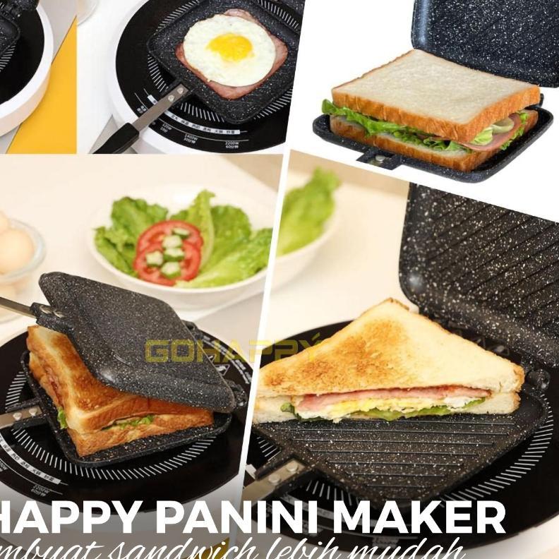 Cetakan Kue Roti SANDWICH PANINI BURGER PRESS MAKER (Bread Toaster) Populer di jepang korea Cetakan 