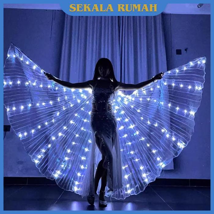 Ready Stok Kostum Sayap Malaikat Sayap Tari Penari Sayap Malaikat Led Sayap Kerub Belly Dance Sayap 