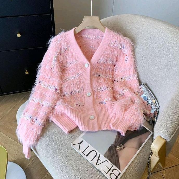SWEATER RAJUT | INNER RAJUT | SWEATER BULU BULU | SWEATER BULU | SWEATER OVERSIZE | CARDIGAN | BLEZZ