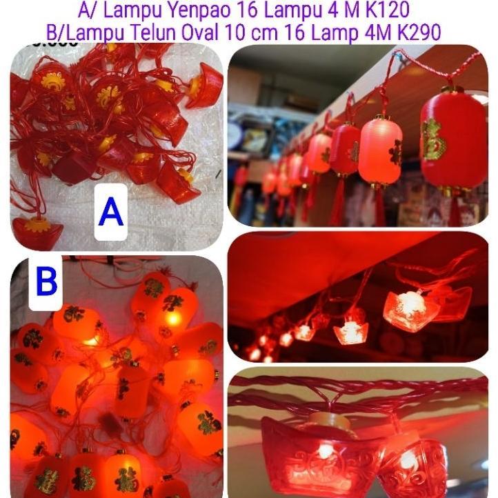 Hiasan Dekorasi Gantungan Imlek Lampu Lampion Pohon Imlek Sakura Angpao