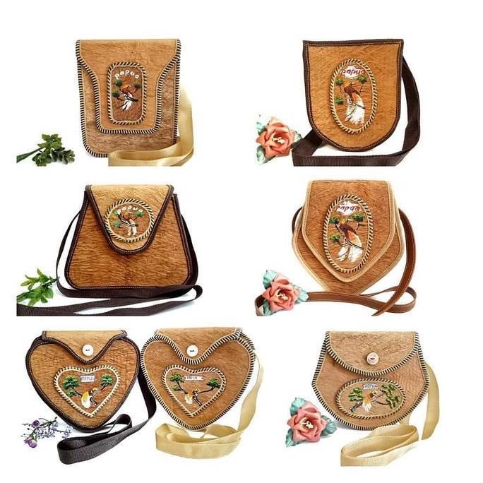 tas kulit kayu/tas noken papua/oleh oleh papua Diskon