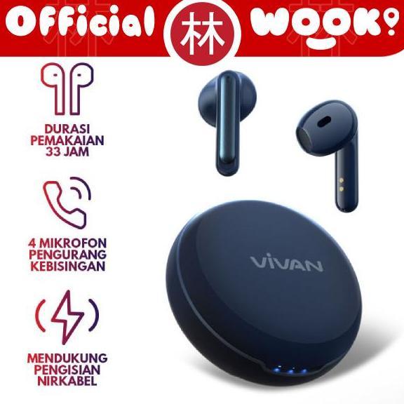 [JS] VIVAN Liberty X1 TWS Wireless Earphone Airbuds Bluetooth 5.3 ENC