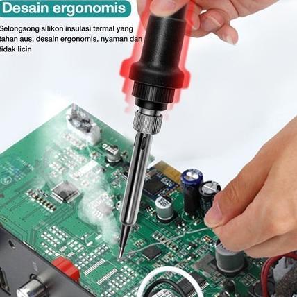 Solder 908S 80W Digital Adjustable Temperature - Solder Digital 80W/Solder Listrik 80 Watt Cepat Pan
