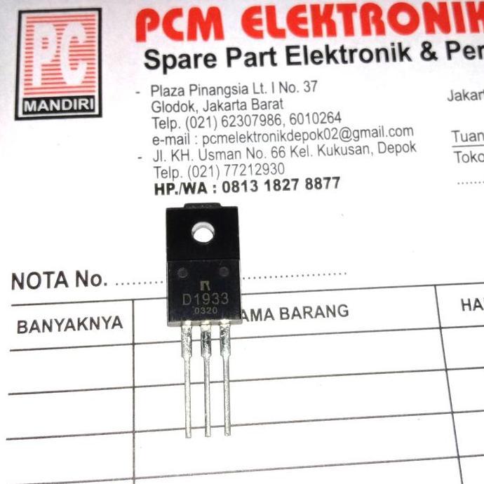 D1933 2SD1933 D 1933 2SD 2 SD1933 TR ORIGINAL TRANSISTOR TO220 TO-220 PCMED