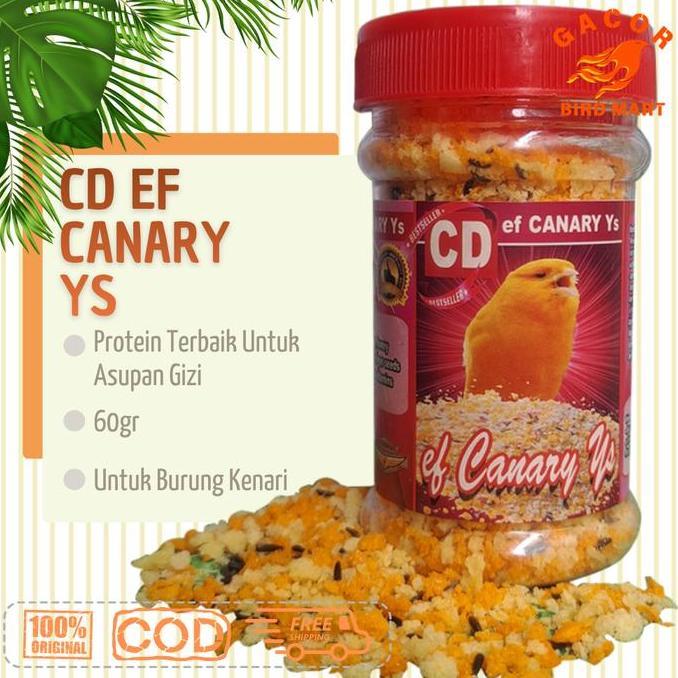 [PAKET HEMAT] PAKAN CD EF KENARI YS + KENARI VIT NAFAS PANJANG DURASI MAKSIMAL GACOR STABIL PAKAN & 