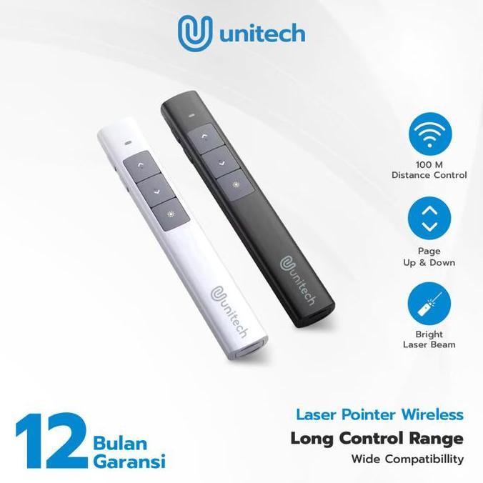 Pilihan - Unitech Laser Pointer Wireless Alat Presentasi Pen 50M Kontrol