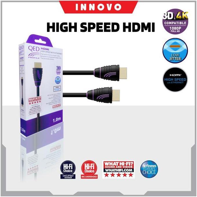 Innovo Kabel Hdmi Qed Profile E Flex 1 Meter With Ethernet