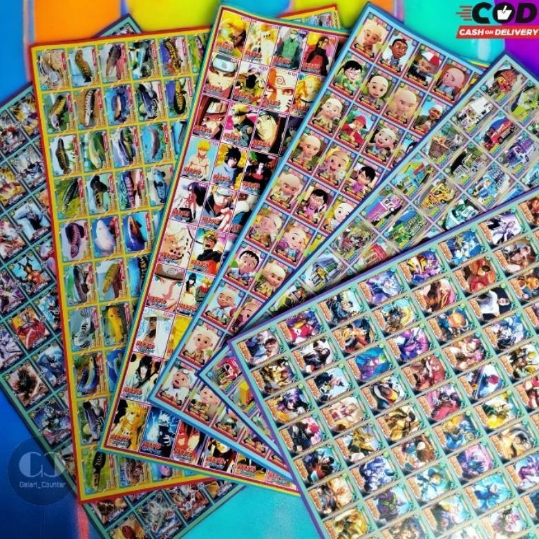 NEW Gambar Poster Adu Gepok Isi 100 / Poster Gambar / Mainan Kartu / Kartu Gepok / Poster Adu / Umbu
