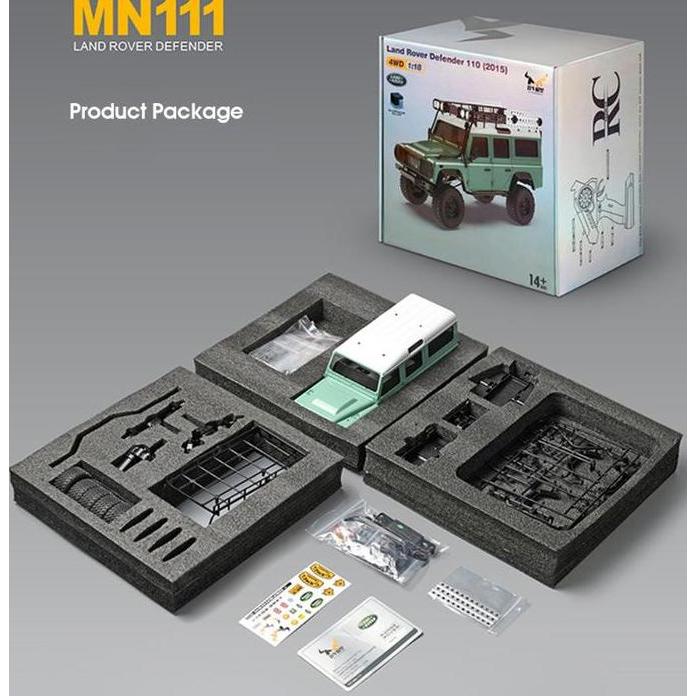 Mn-111K D110 Kit Metal (Yellow) 1/18 4Wd Portal Rc Adv Offroad Mn111