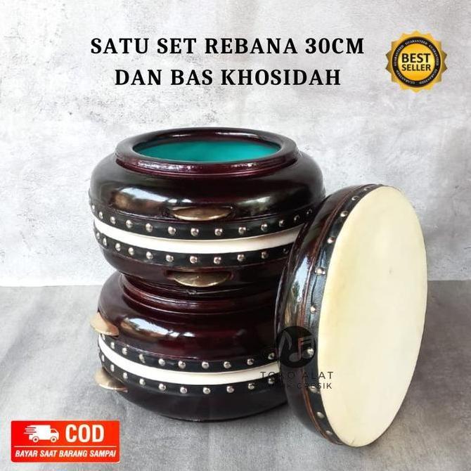 satu set Hadroh rebana 30 Bas rebana