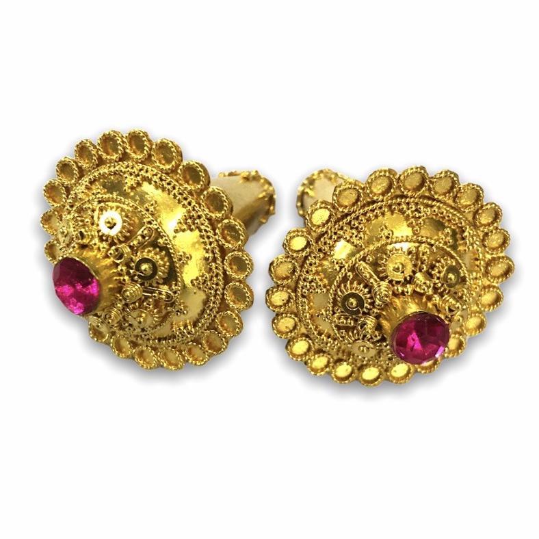 SUBENG TARI / ANTING CEROROT PENGANTIN BALI PERAK SEPUH EMAS