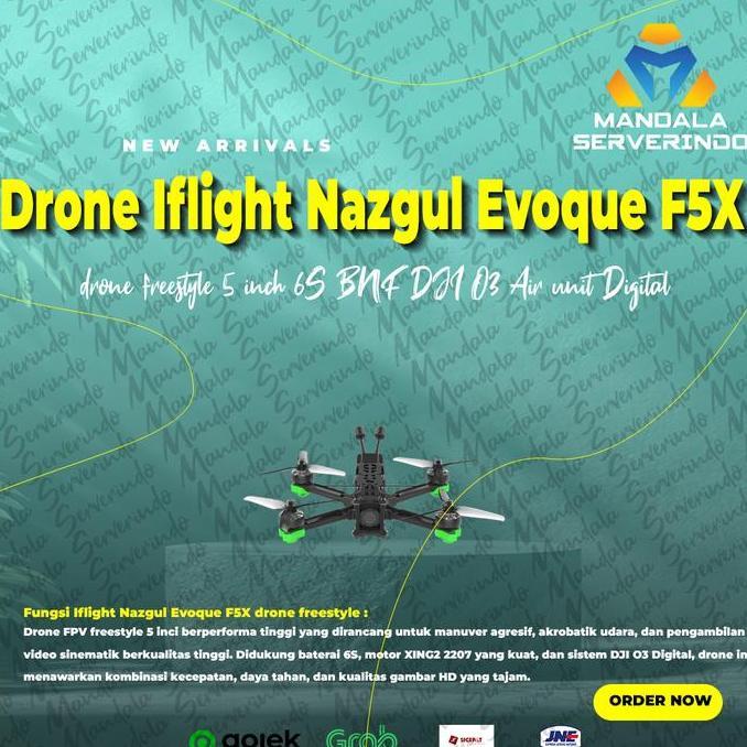 Iflight Nazgul Evoque F5X drone freestyle 5 inch 6S BNF DJI O3 Air unit Digital