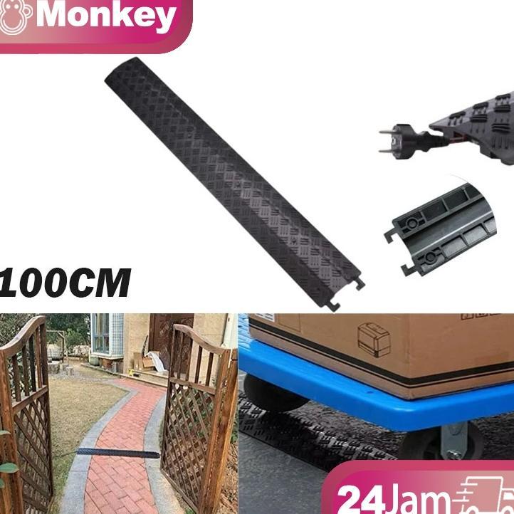 100Cm Kabel Duct Lantai Hitam Penutup Kabel Lantai Floor Cable Duct Kabel Ducting Lantai