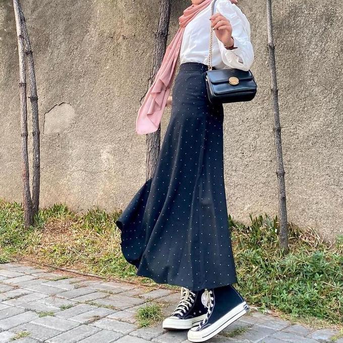 Camisa - Yeji Skirt Polka | Rok Polkadot | Rok Panjang | Casual Skirt