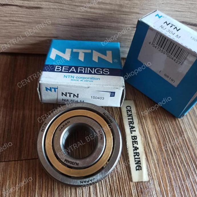 BEARING NJ304 NJ 304 IKATAN KUNINGAN MODEL BUSHING COPOT SEBELAH NTN TERMURAH