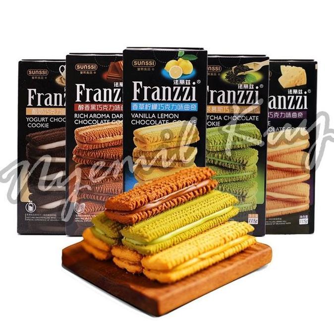 [1 BOX] Biscuit Sunssie Aneka Rasa - Franzzi Sunssie Pack Box - Franzzi Cookies 115g - Franzzi Biscu