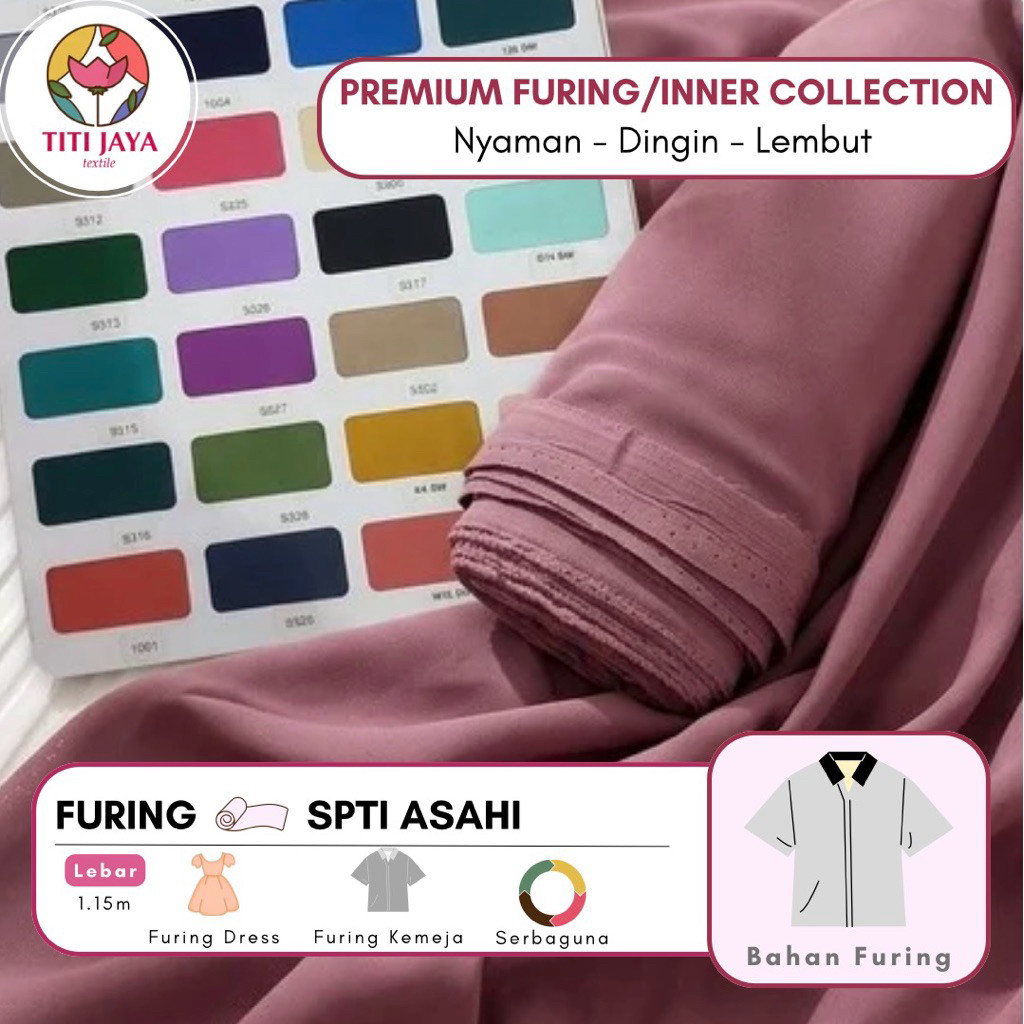 (TERMURAH ) FURING SPTI ASAHI PRIMA / INTERLINING INNER LAPISAN DALAM BAJU / PURING