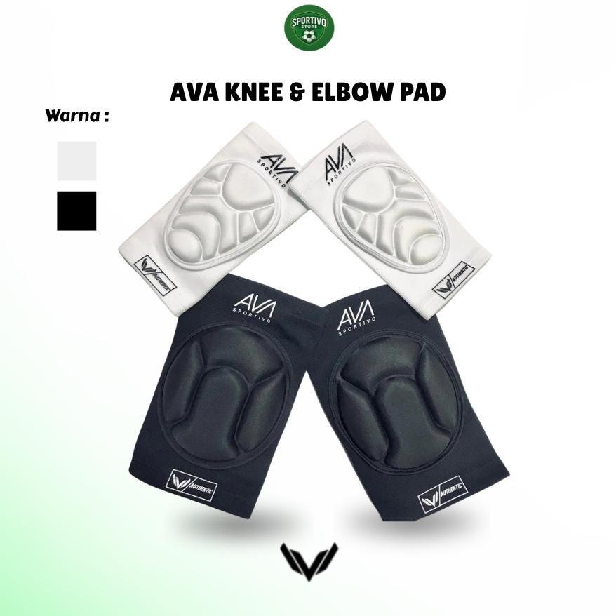 AVA 1 SET Kneepad dan elbowpad Pelindung Lutut Pelindung Siku Kneepad Olahraga Futsal 1 Pasang