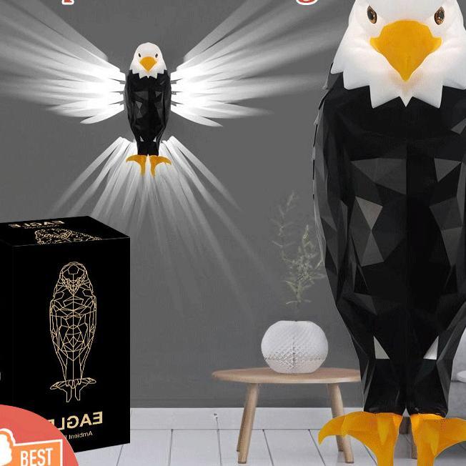 Lampu Dinding Led Berbentuk Elang Lampu Hias Dinding Kreatif Lampu Hias Elang 3D Lampu Hias Ruang Ta