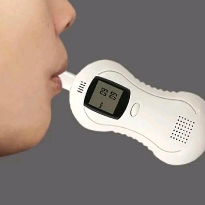Alat Tester Nafas Kadar Alkohol Alcohol Tester Breath Analyzer Detector Breathalyzer Alcoholic Meter