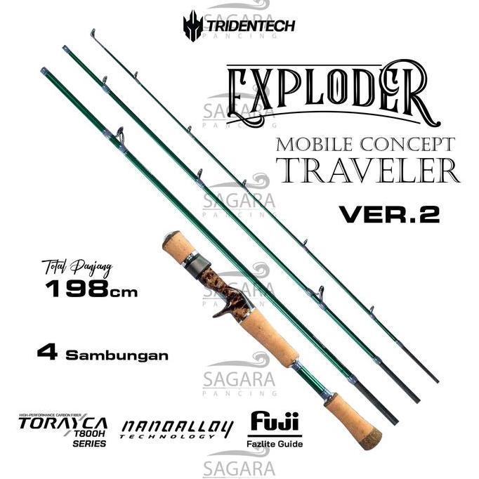 60U - Joran Tridentech Exploder | Travel Rod Tridentech | Joran Casting Joran Light