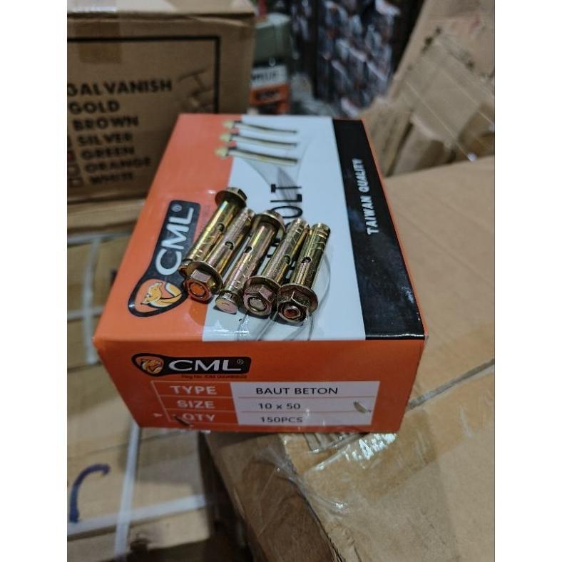 DYNABOLT 1KOTAK 10 X 50 / Baut Dynabolt Dinabolt CAMEL M10 x 50 @150pcs Diskon