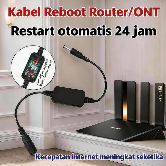 Router kabel restart otomatis wifi 24-hour reboot pengatur waktu penguat sinyall ruter wifi jarak ja