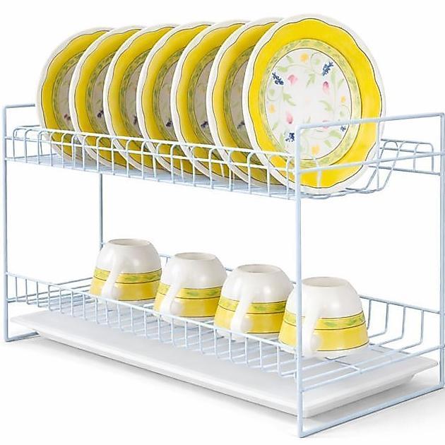 Rak Piring Besi Susun 2 Tatakan Nampan Rak Gantung Susun 2 Kitchen Set ( Rose 394 T )