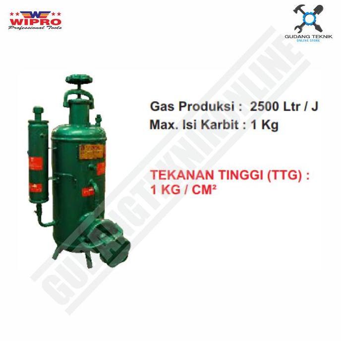 LAMPOM Tangki Las Karbit 1kg Tekanan Tinggi WIPRO / Tabung Las Karbit 2500 Lt