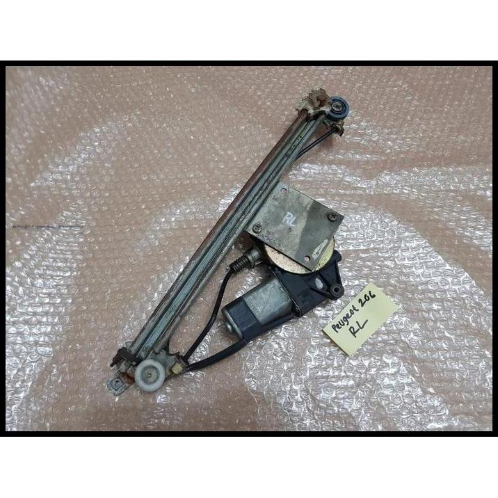 TERLARIS BELAKANG KIRI REGULATOR DAN MOTOR POWER WINDOW PEUGEOT 206 