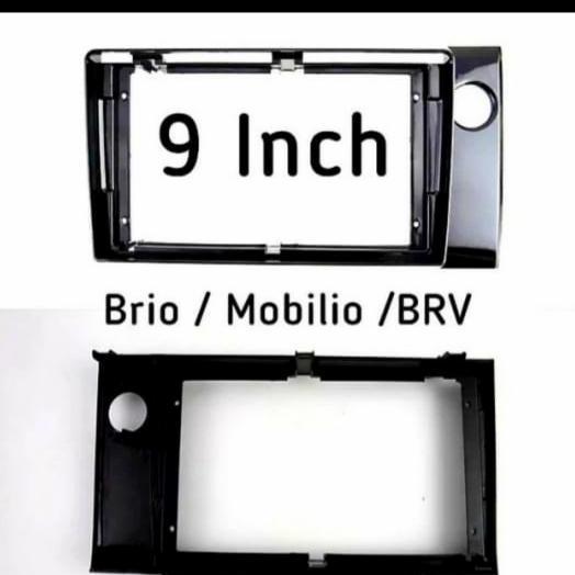 frame double din android 9 inch brio/mobilio/brv