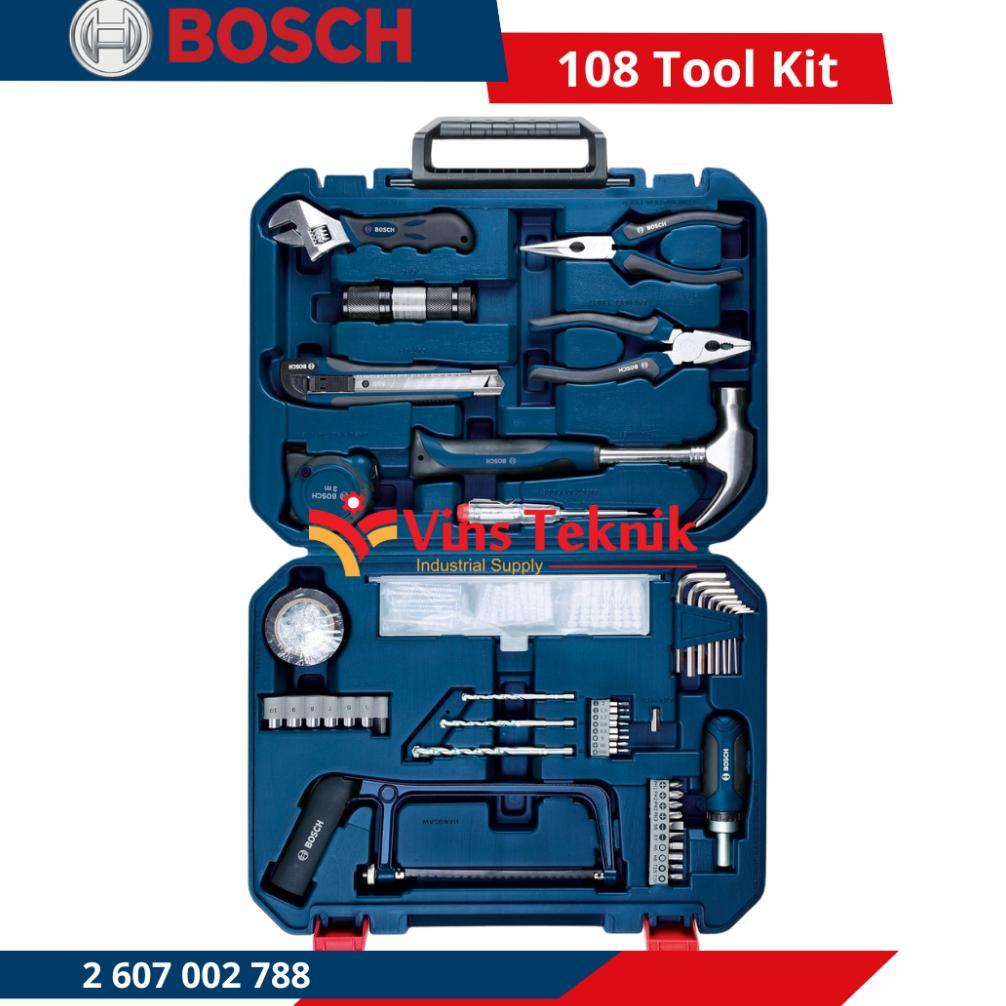 Bosch Alat Pertukangan Toolkit Tool Set 108 Pcs Tool Kit Multi Complete Set 108Pcs Bosch 788