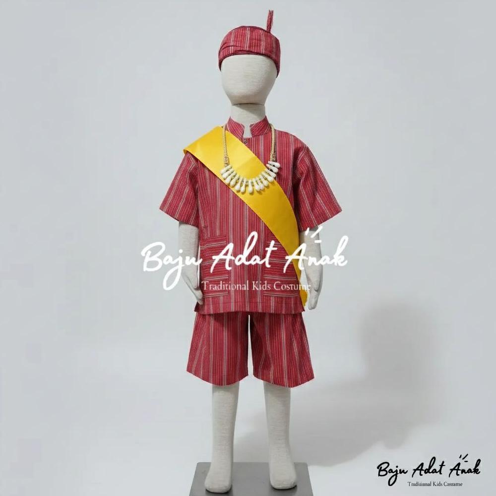 BAJU ADAT TORAJA ANAK | BAJU TRADISIONAL TORAJA | PAKAIAN ADAT TORAJA ANAK LAKI-LAKI | BAJU DAERAH T