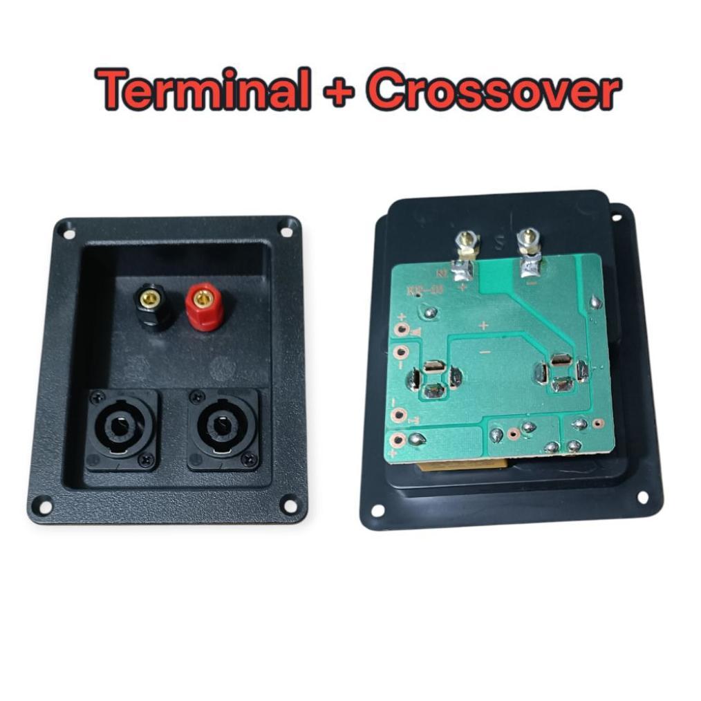 PANEL TERMINAL BOX SPEAKER LENGKAP CROSSOVER 2 WAY  80W  - 500W