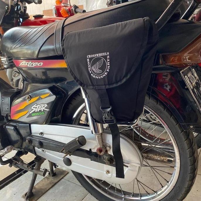 PAKET SET SIDE RACK DAN SIDE BAG ASTREA PRIMA DAN STAR HEMAT