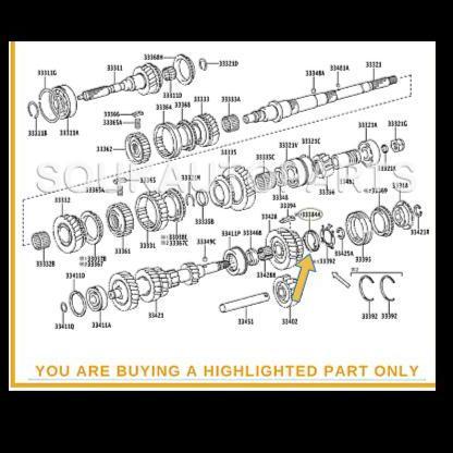 HOT DEAL RING SYNCHRO NO3 HIACE DYNA LANDCRUISER PRADO 33384-26010 ORI 