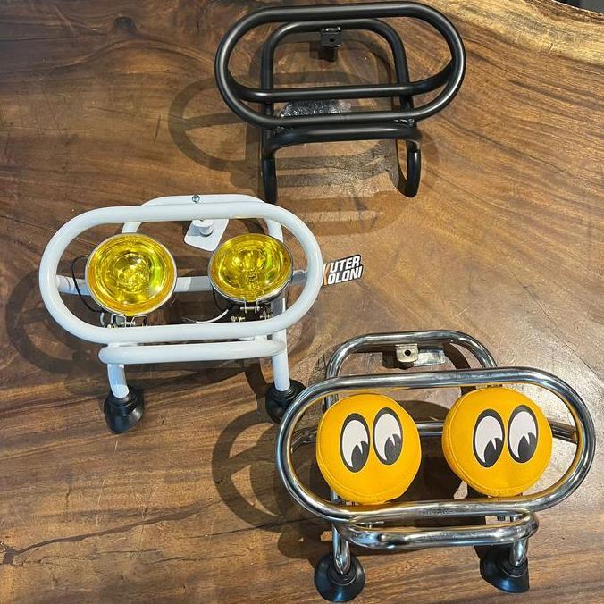 Front Rack Bullbar Foglamp Lampu Tembak Vespa Lx S Lxv 2V 3V 125 Iget