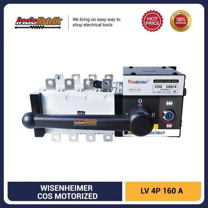 Change Over Switch 4 P 160A Motorized COS Ohm Saklar 160 A Wisenheimer
