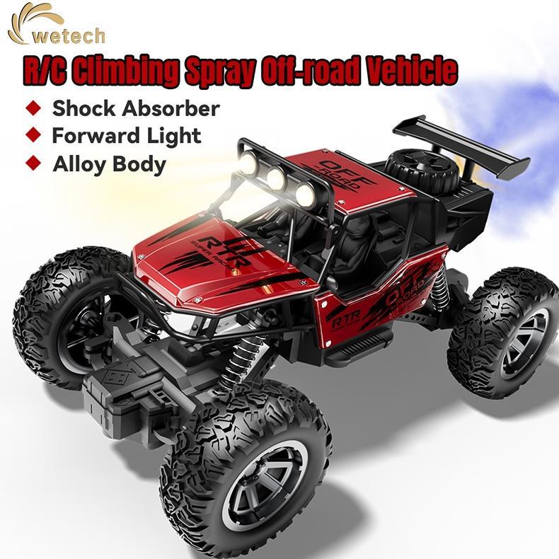 WETECH Mobil Remote Control Alloy Offroad dengan Fitur Semprotan Air Mobil Panjat untuk Semua Medan