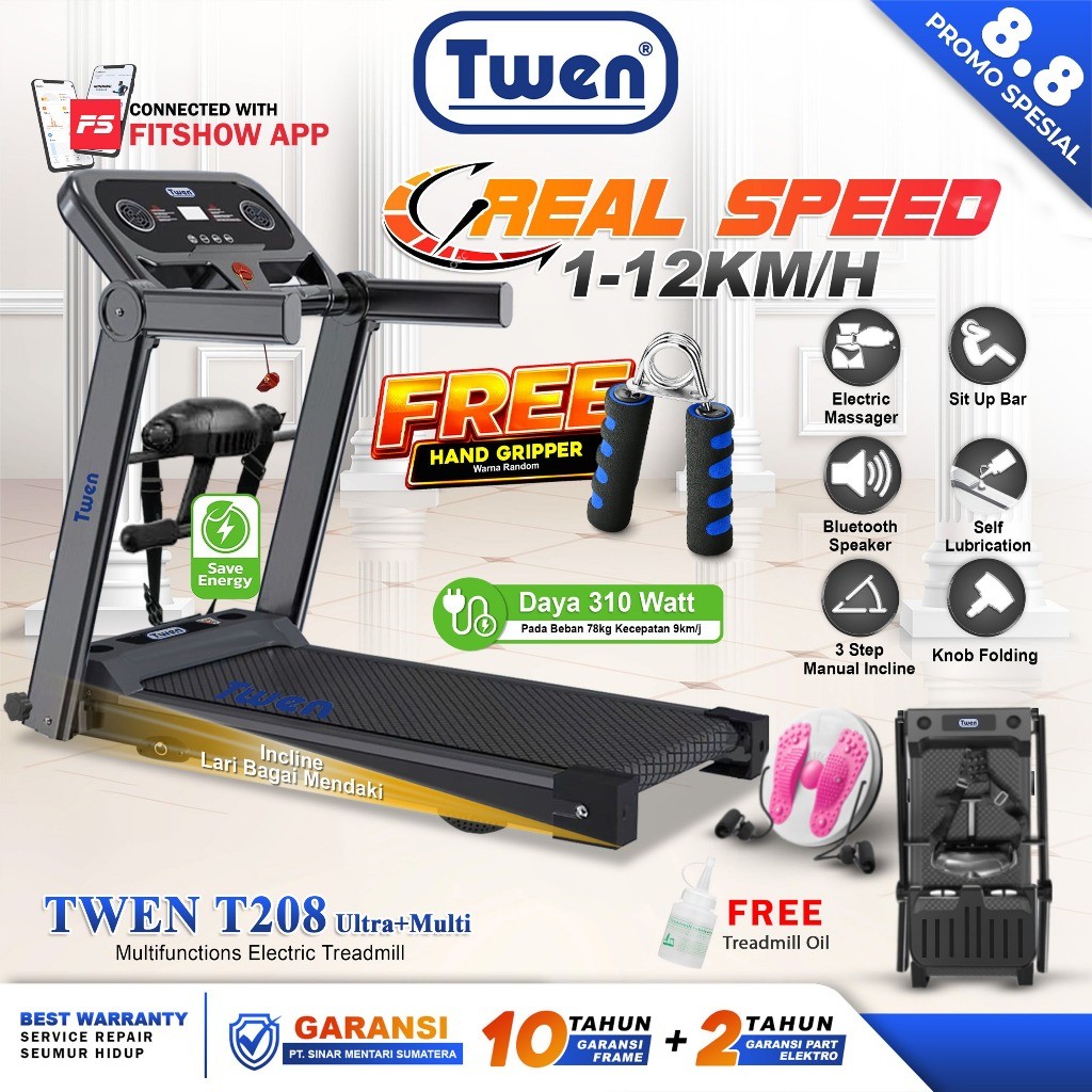twen T208 Ultra+ Treadmill Elektrik