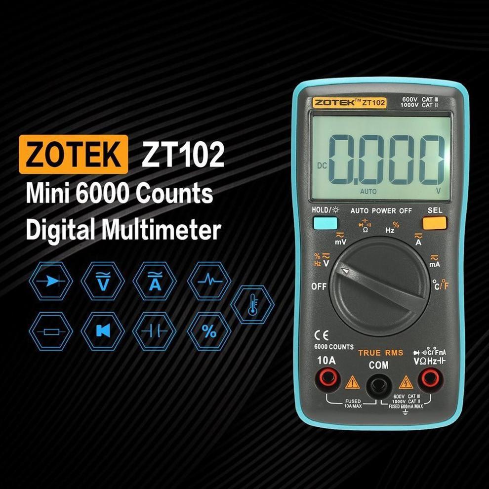 Zotek / Zoyi ZT102 Digital Multimeter AVOMeter Multitester AC DC ZT-102