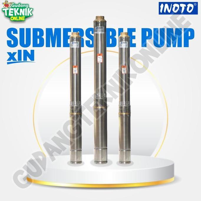 PHRENA Pompa Air Celub Satelit INOTO 3IN217 0.75HP 3IN224 1HP 3IN233 1.5HP OUTLET 1,25" Casing 3" Su